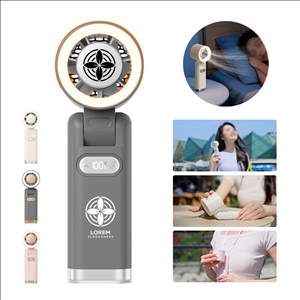 3-in-1 Foldable Handheld Fan with Ice Cooling Plate